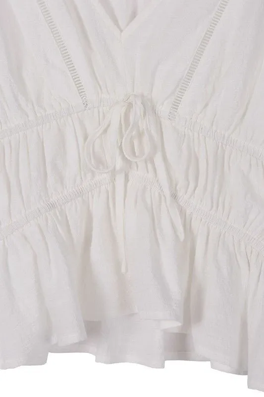 Long Sleeve Sheer Blouse