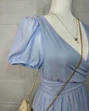 MAR Chiffon Back Crisscrossed Tie