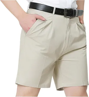 Mens Casual Work Shorts Stretch Chino Shorts Slim-fit Short-Pant Workwear Solid Color Shorts Sports Joggers Shorts