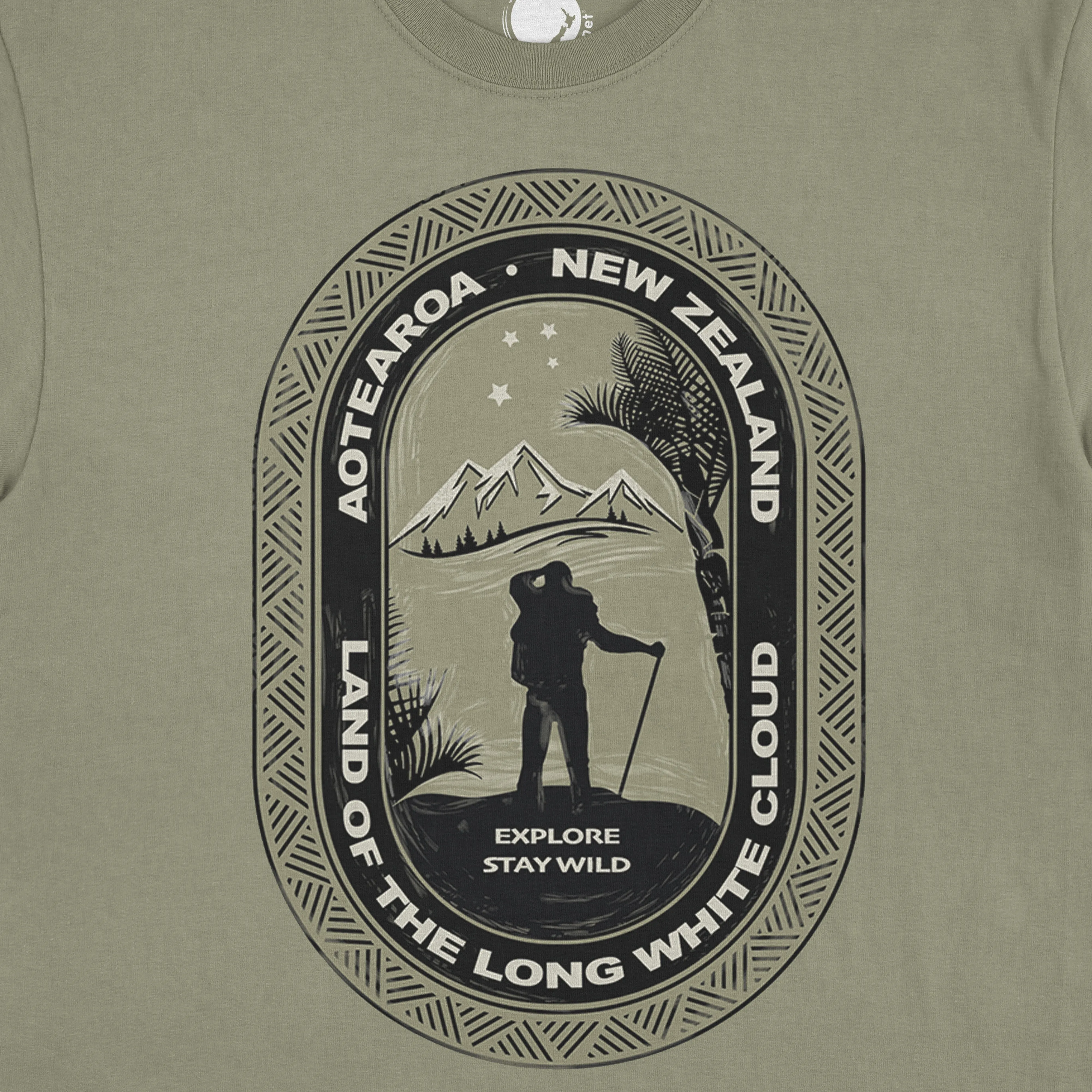 Mens New Zealand T Shirt - Explore Stay Wild