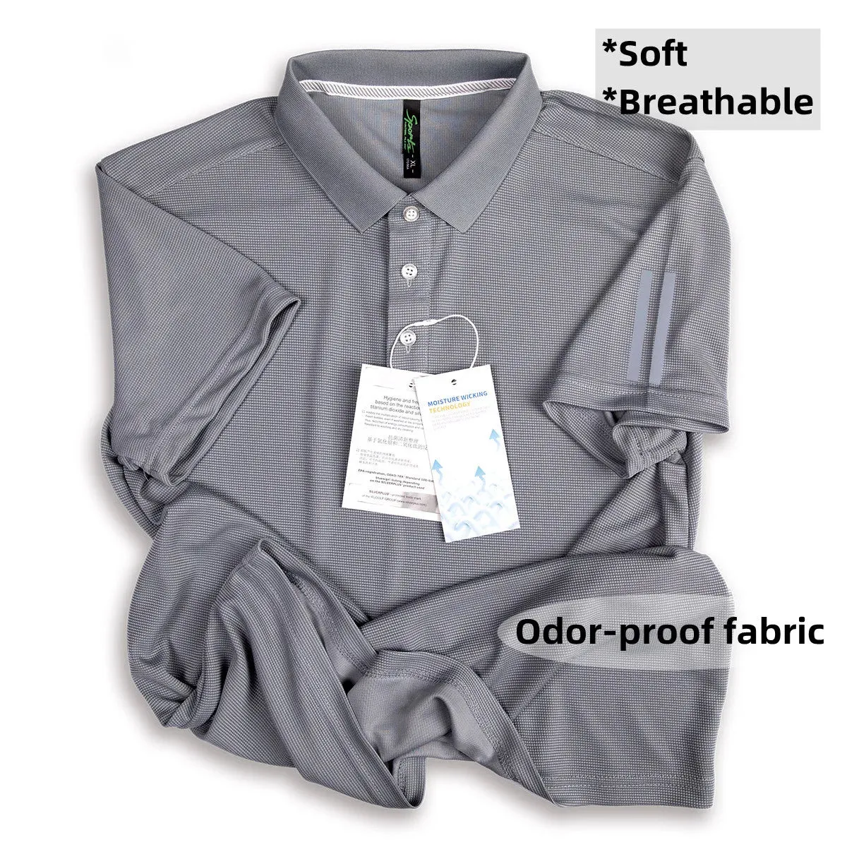 Men's Quick-Drying Breathable Golf Polo Shirt