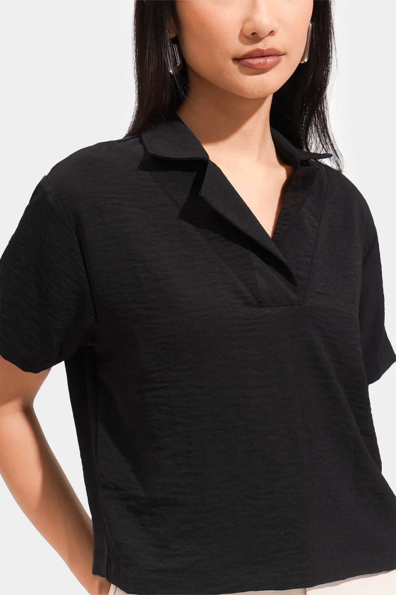 Notch Collar Shirt