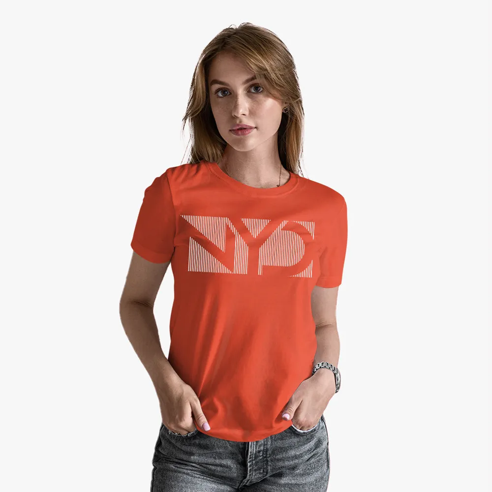 NYC Graphic Printed Short Sleeve T-Shirt for Women | Organic Cotton T-Shirt