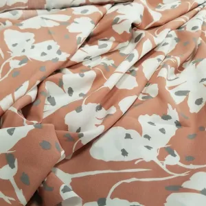 Picasso Viscose Poplin Abstract Pink and Rose Resort Wear Print Woven - by the yard