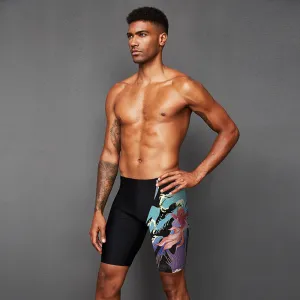 Plus Size & Quick-dry Men's Swimming Trunks with Carp Pattern