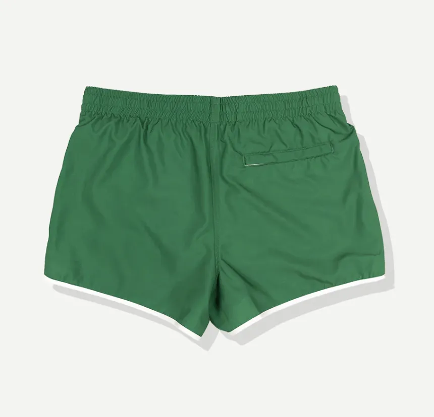 Poolside Tanning Swim Shorts - Green