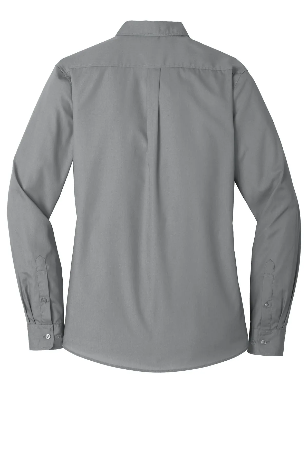 Port Authority Ladies Long Sleeve Carefree Poplin Shirt. LW100