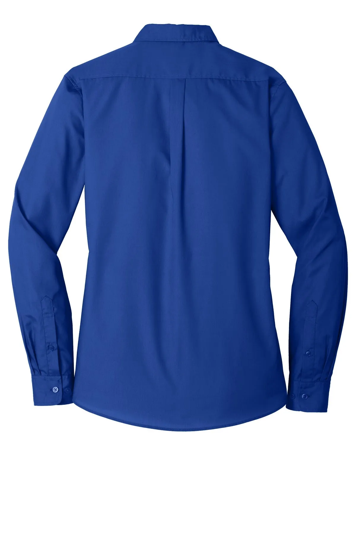 Port Authority Ladies Long Sleeve Carefree Poplin Shirt. LW100