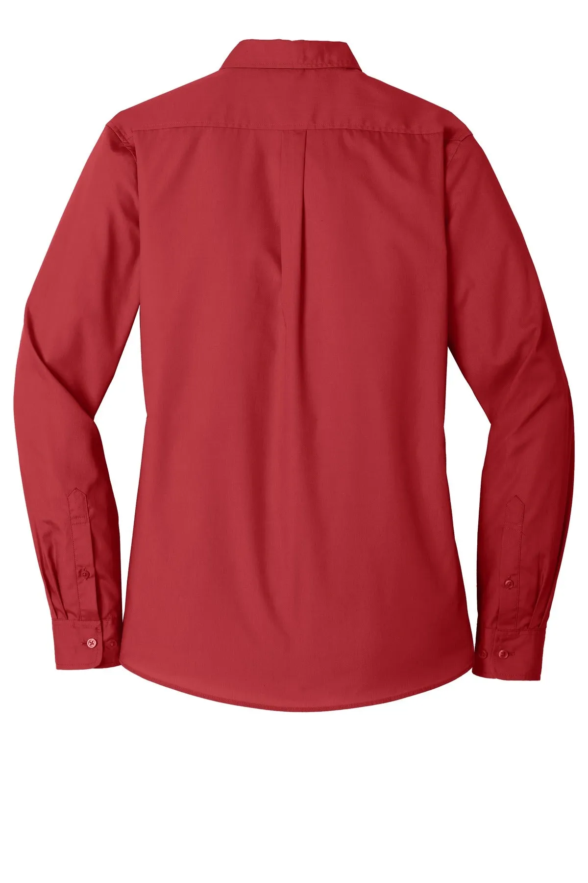 Port Authority Ladies Long Sleeve Carefree Poplin Shirt. LW100