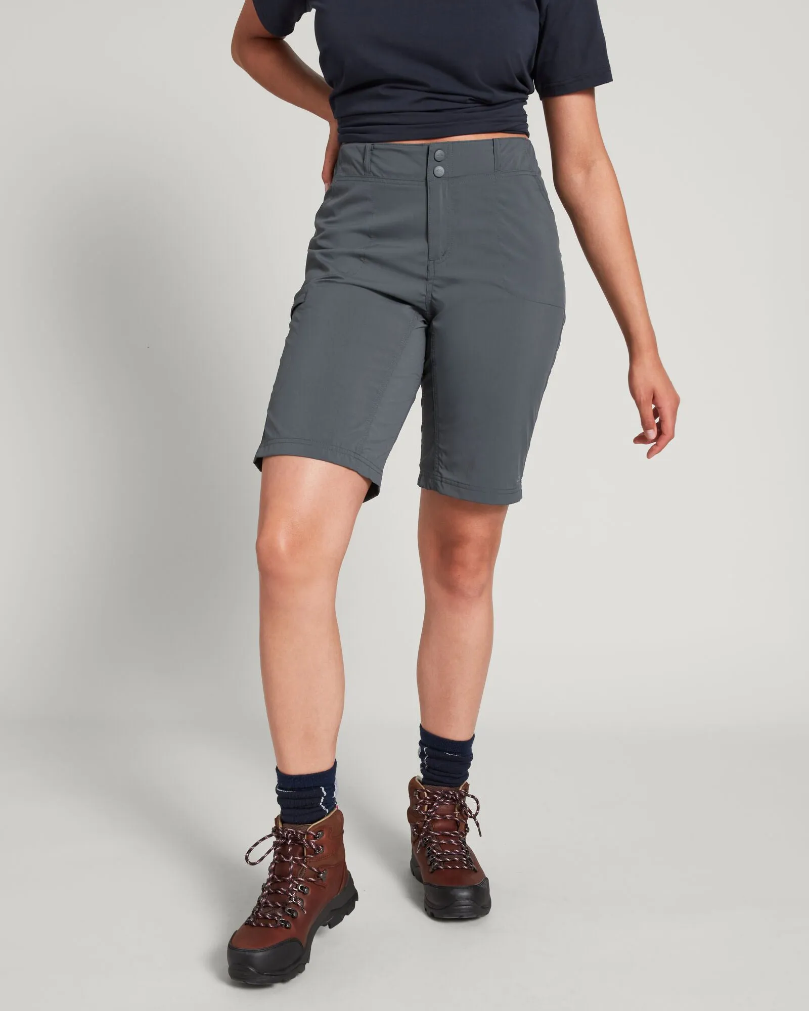 Praca Women's Hiking Shorts - Granite