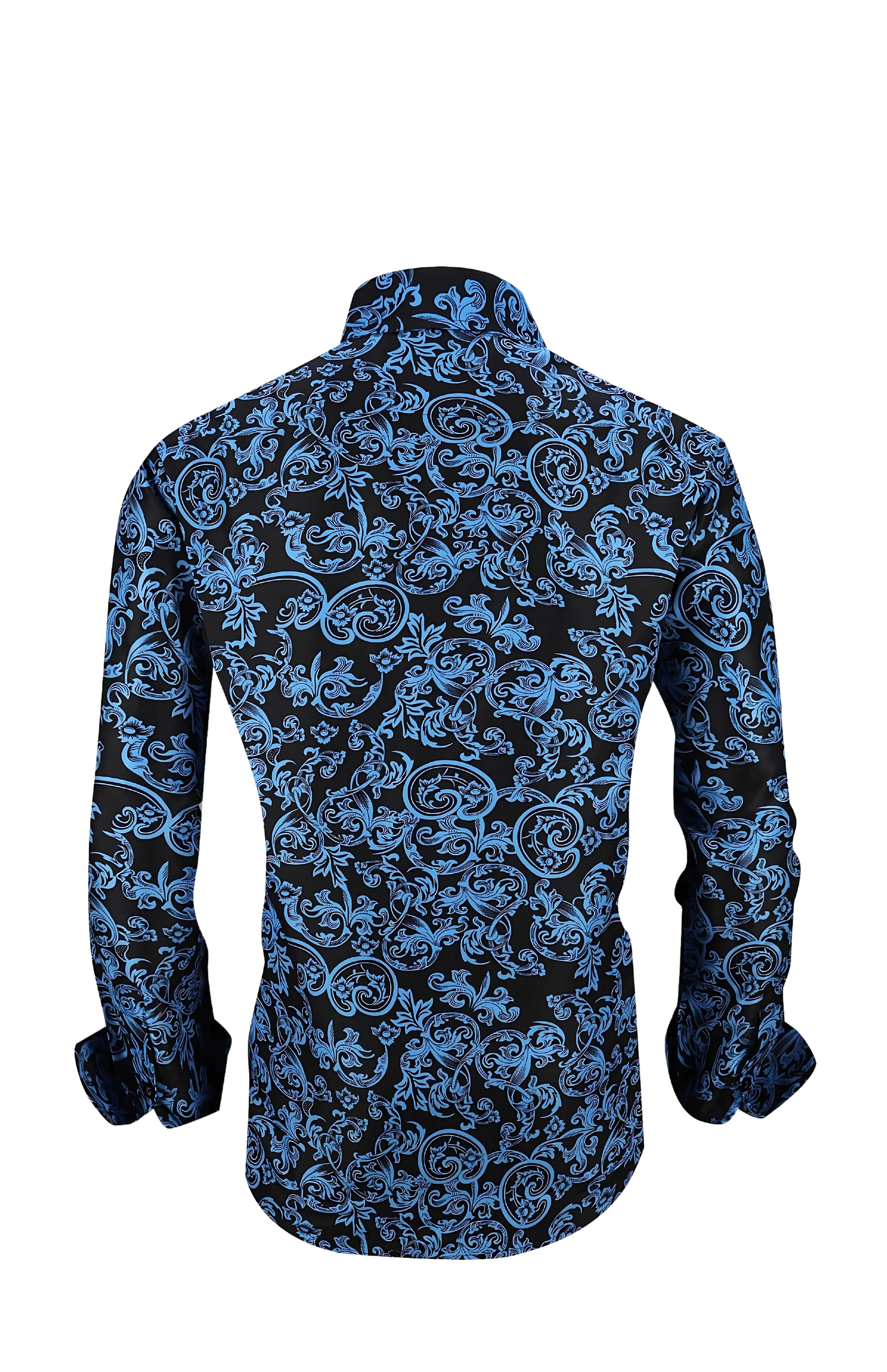 PREMIERE SHIRTS: BLUE/BLACK PAISLEY