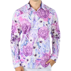 PREMIERE SHIRTS: LAVENDER/WHITE FLORAL PAISLEY