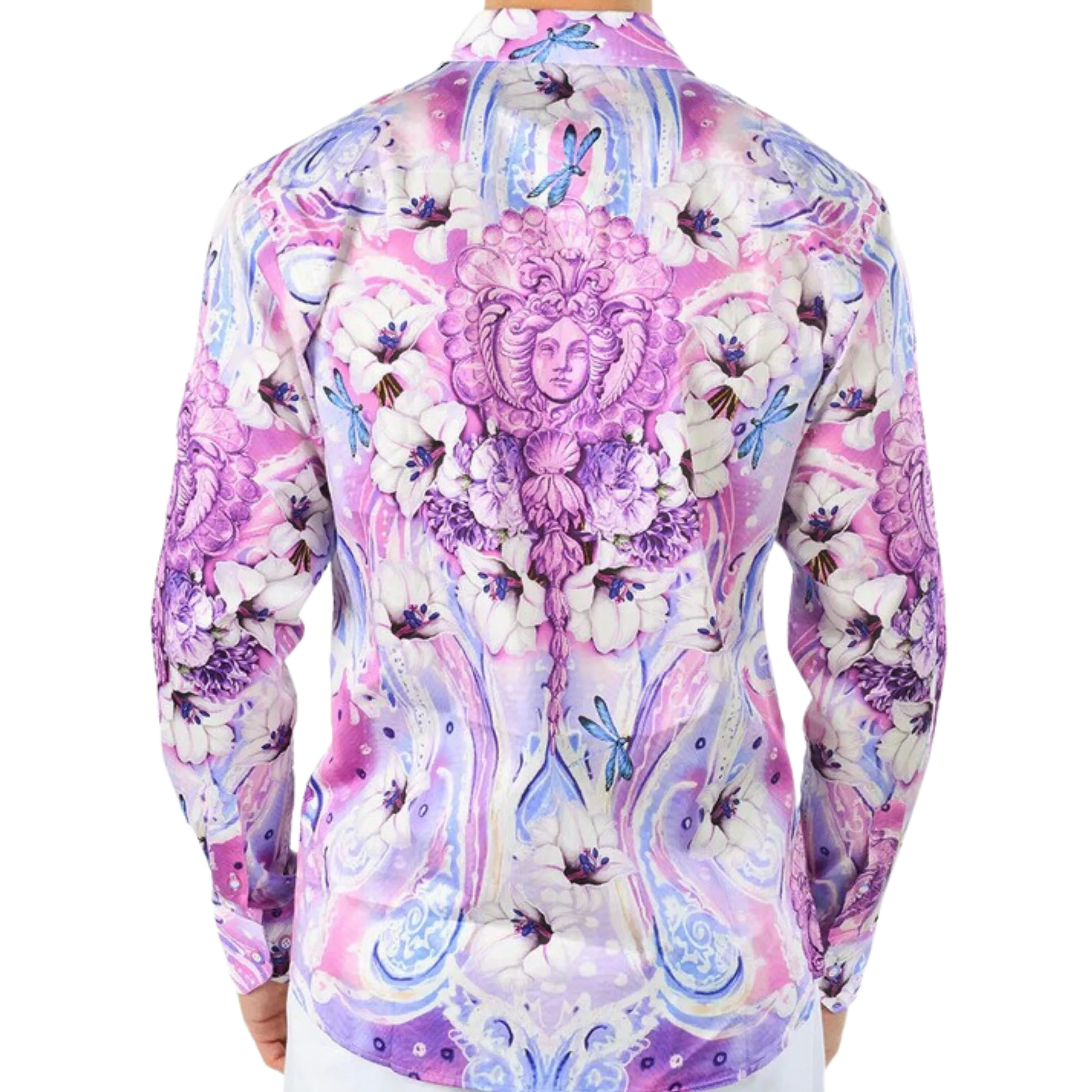 PREMIERE SHIRTS: LAVENDER/WHITE FLORAL PAISLEY