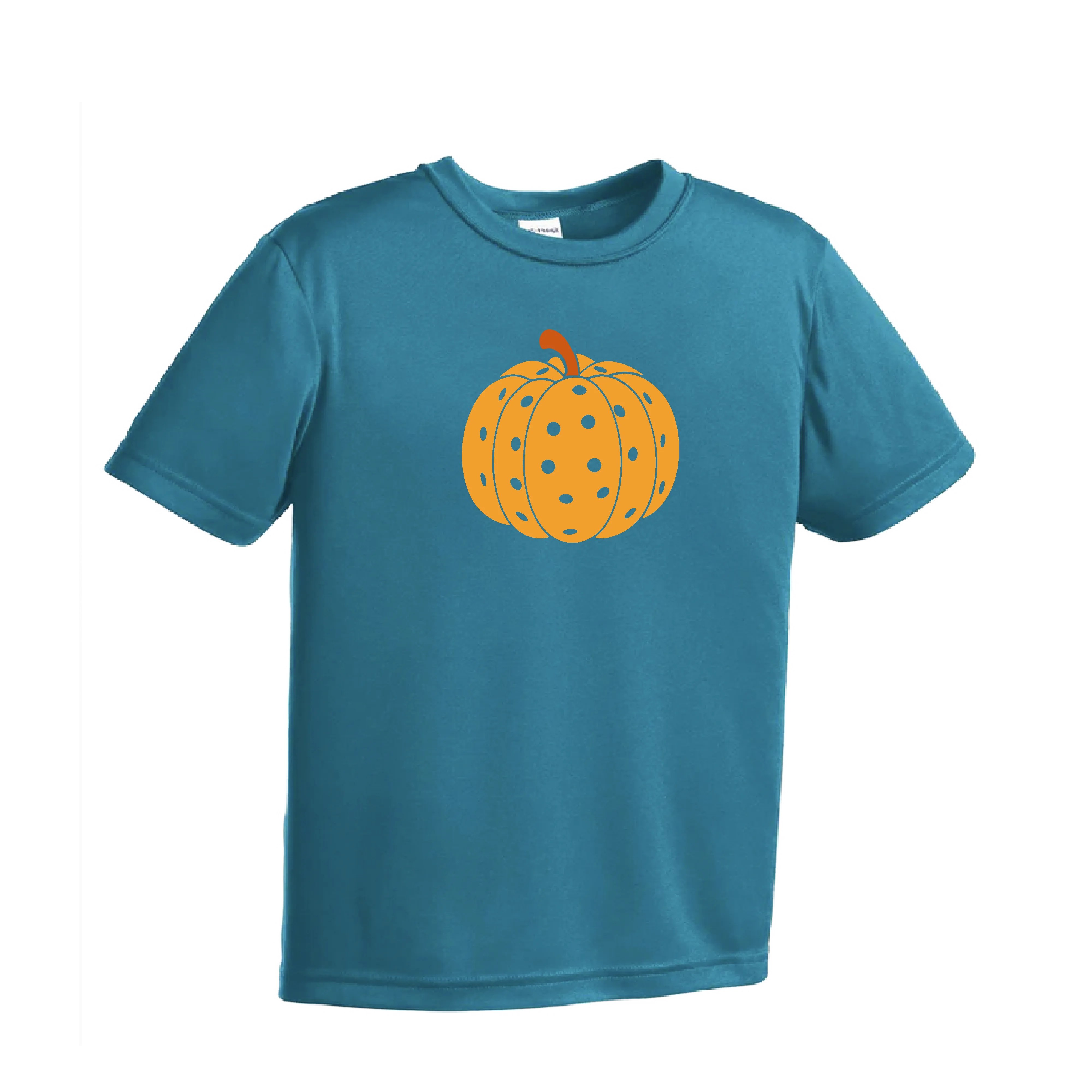 Pumpkin Pickleball | Youth Short Sleeve Pickleball Shirts | 100% Polyester