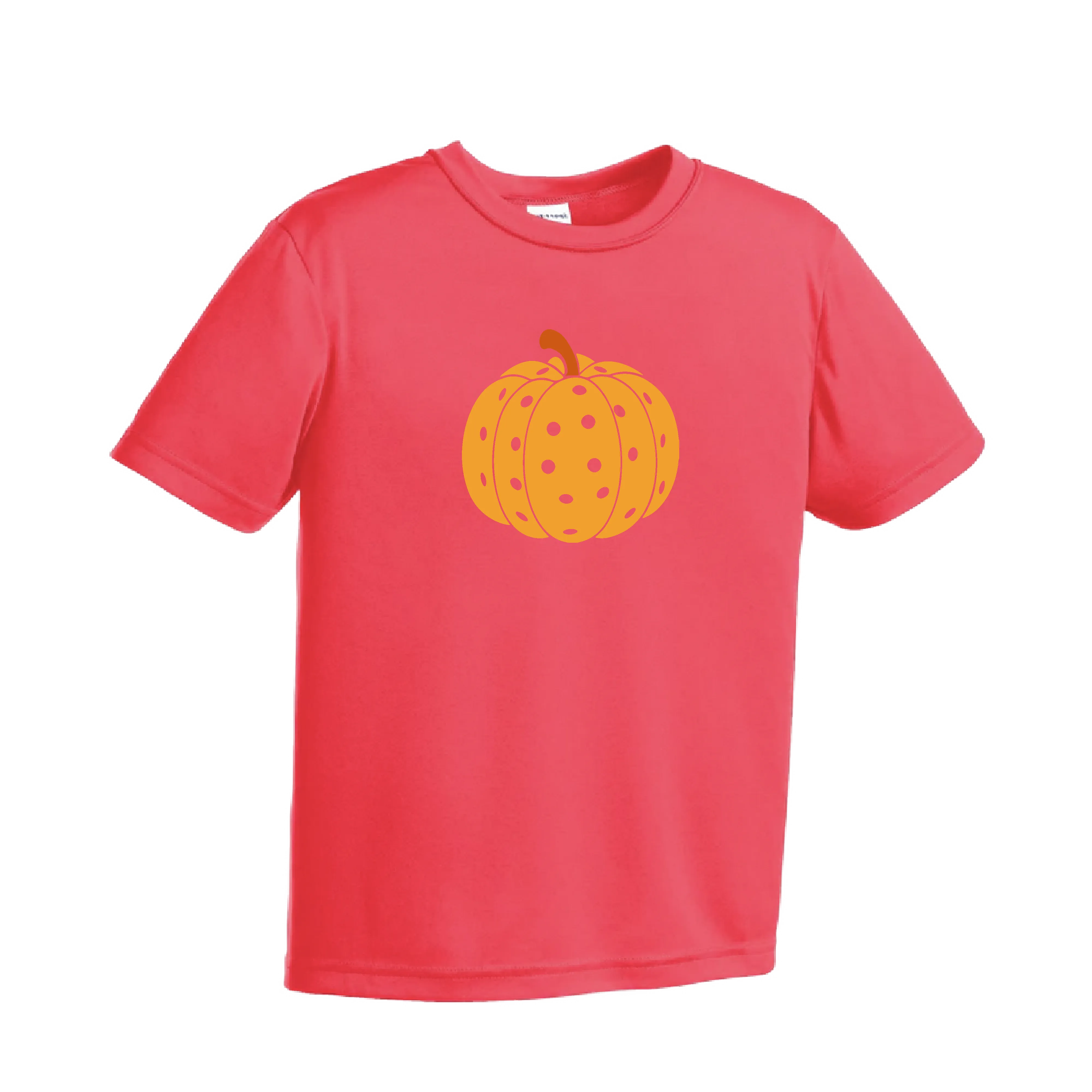 Pumpkin Pickleball | Youth Short Sleeve Pickleball Shirts | 100% Polyester