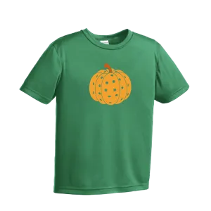 Pumpkin Pickleball | Youth Short Sleeve Pickleball Shirts | 100% Polyester