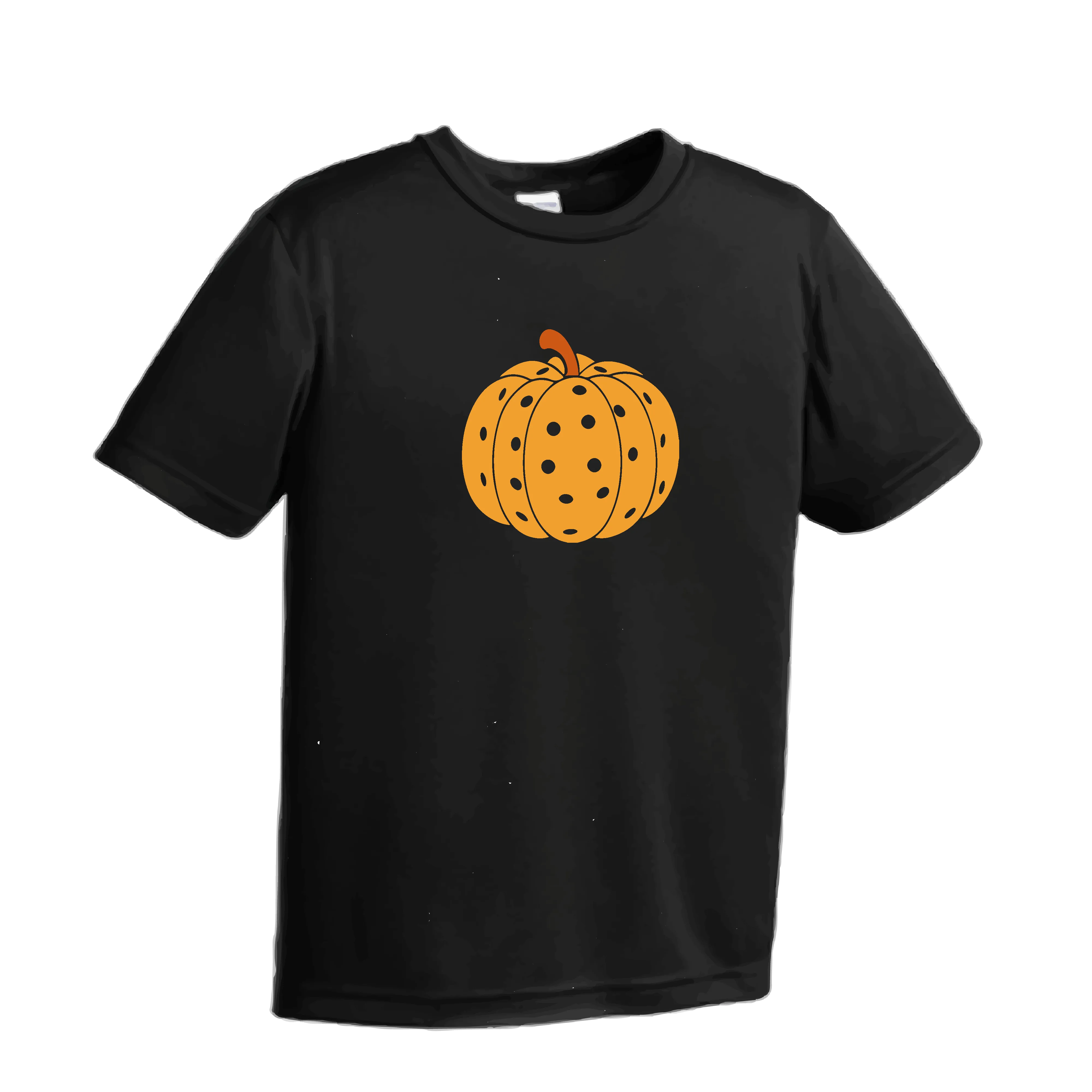 Pumpkin Pickleball | Youth Short Sleeve Pickleball Shirts | 100% Polyester