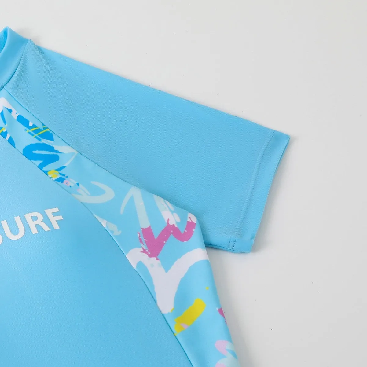 Quick Dry Cute Girls Sports Two Piece Swimsuit