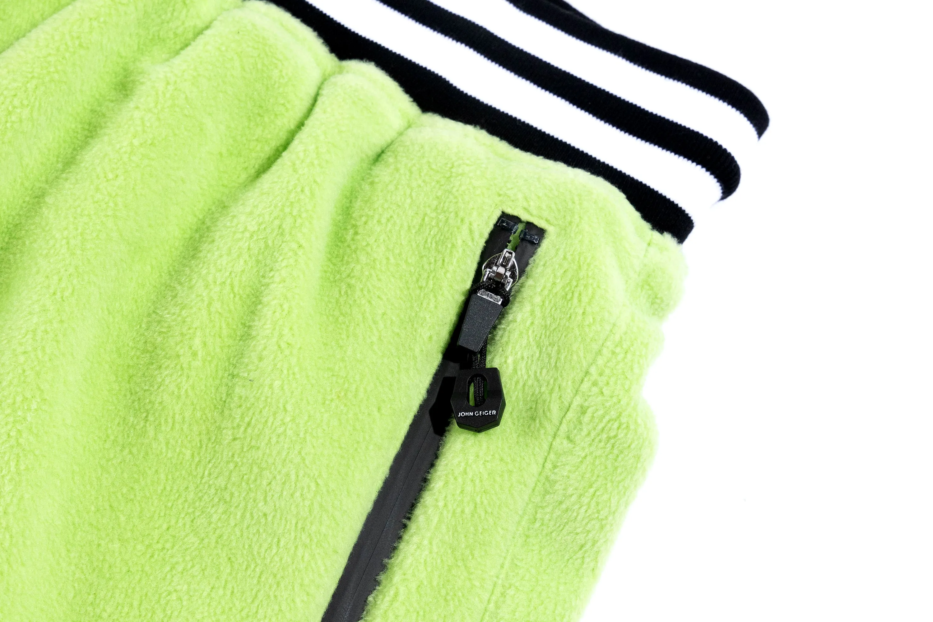 "Neon Green' Lightweight Fleece Basketball Shorts