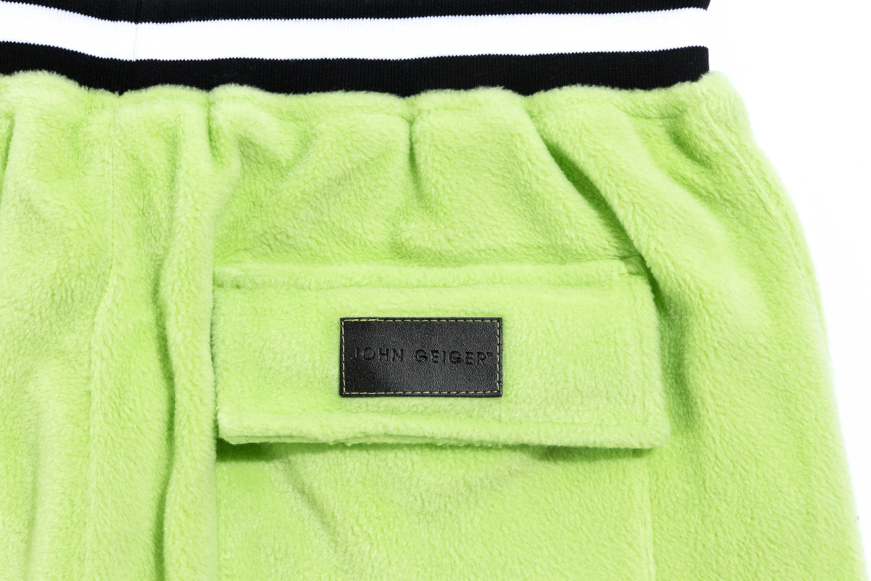 "Neon Green' Lightweight Fleece Basketball Shorts