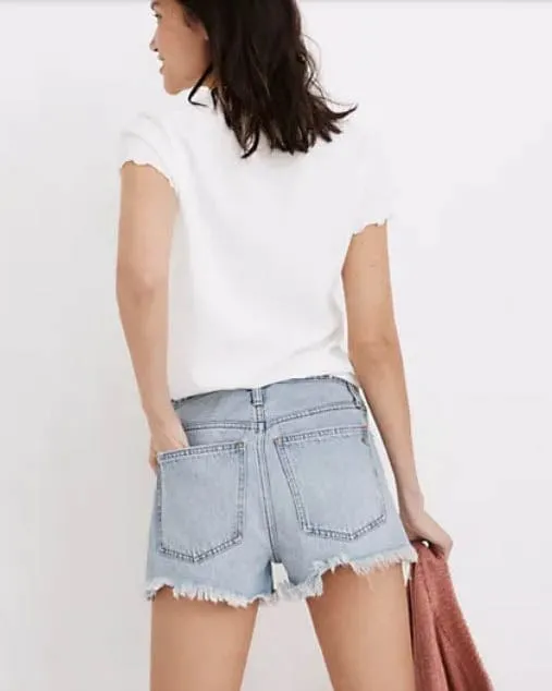 "Relaxed Denim Shorts"