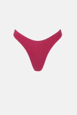 Rhythm Isla Rib Skimpy Pant - SANGRIA