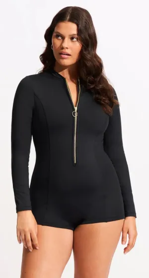 Seafolly Collective Boyleg Zip Front Surfsuit