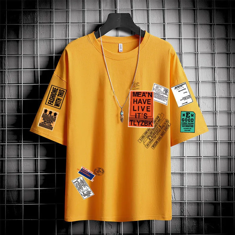 Short Sleeve T-Shirt Summer Trendy INS Loose Half Sleeved All-Matching Tops T-Shirt