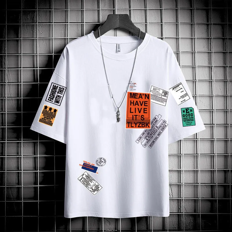 Short Sleeve T-Shirt Summer Trendy INS Loose Half Sleeved All-Matching Tops T-Shirt