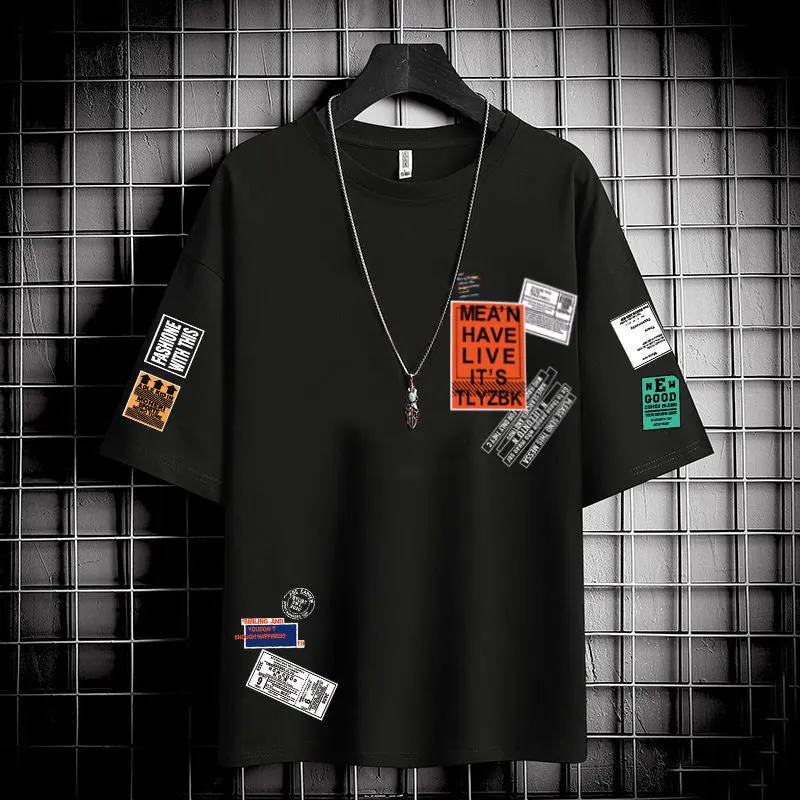 Short Sleeve T-Shirt Summer Trendy INS Loose Half Sleeved All-Matching Tops T-Shirt