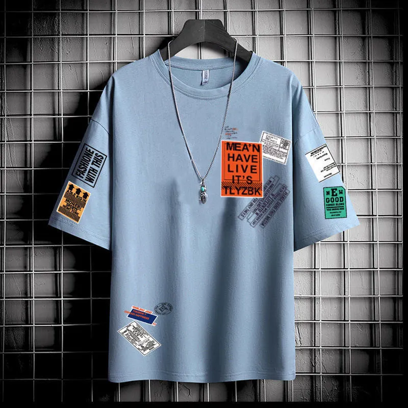 Short Sleeve T-Shirt Summer Trendy INS Loose Half Sleeved All-Matching Tops T-Shirt
