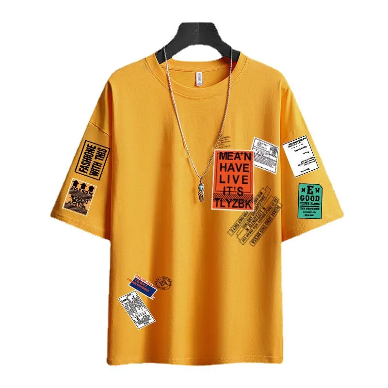 Short Sleeve T-Shirt Summer Trendy INS Loose Half Sleeved All-Matching Tops T-Shirt