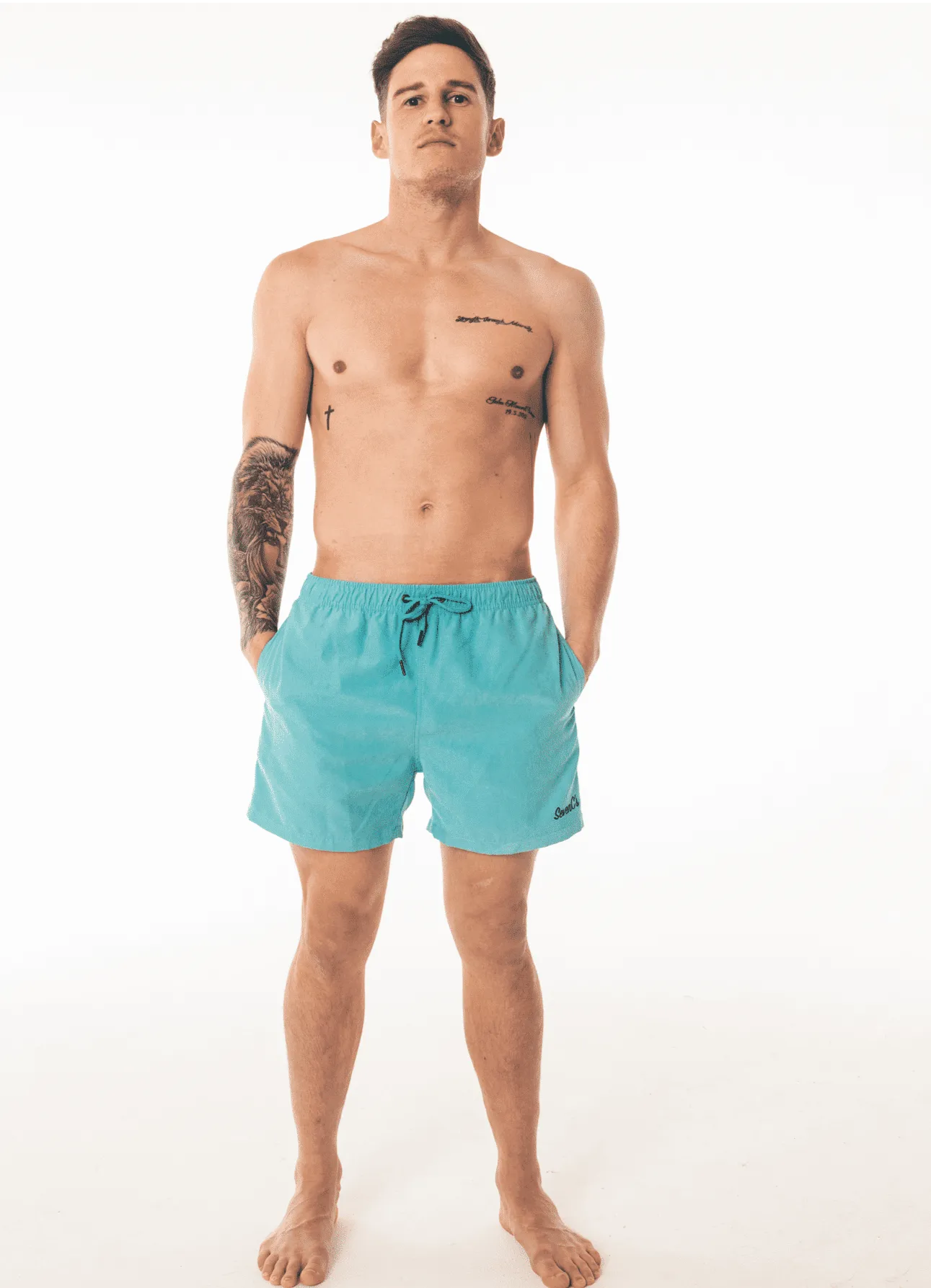 Sky Blue Swim Shorts