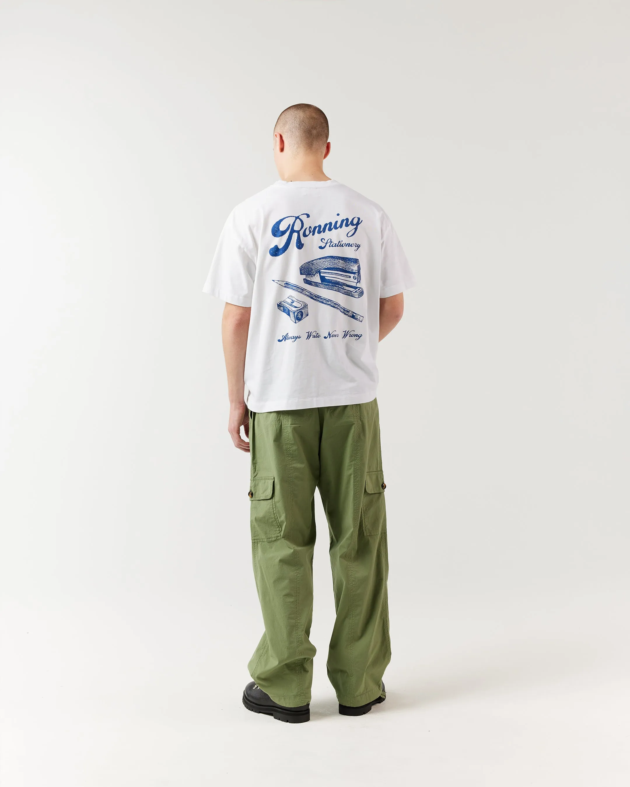 Stationery Tee - White