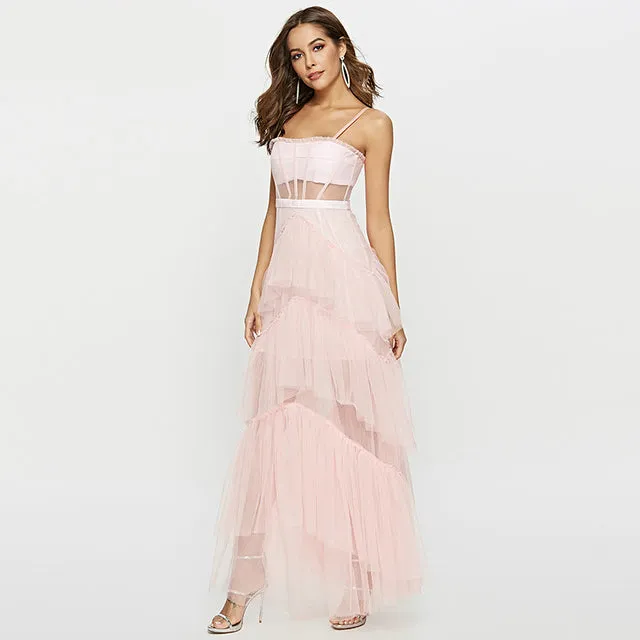 Strapless Flowy Maxi Dress
