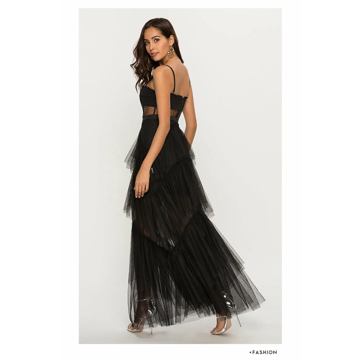 Strapless Flowy Maxi Dress