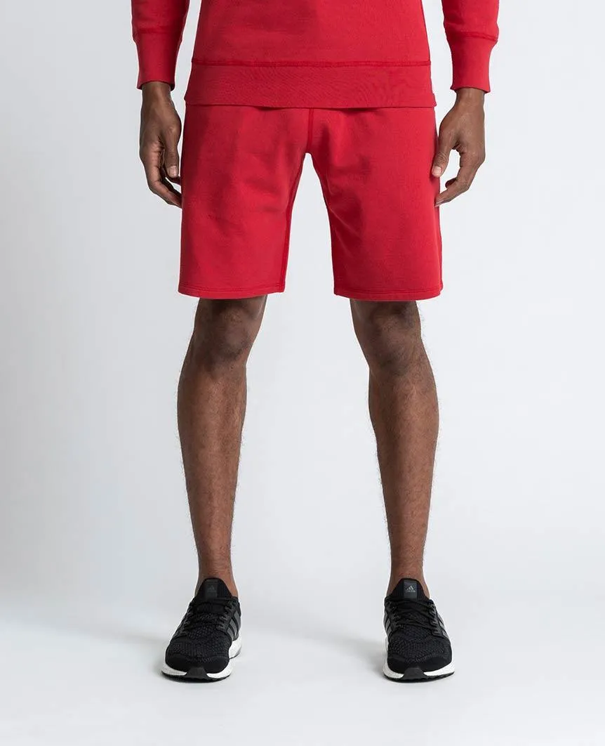 Sweatshort Lightweight Terry Red