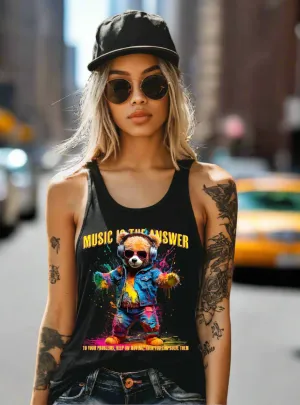 Teddy Music is the Answer Art T-Shirts | GM TM