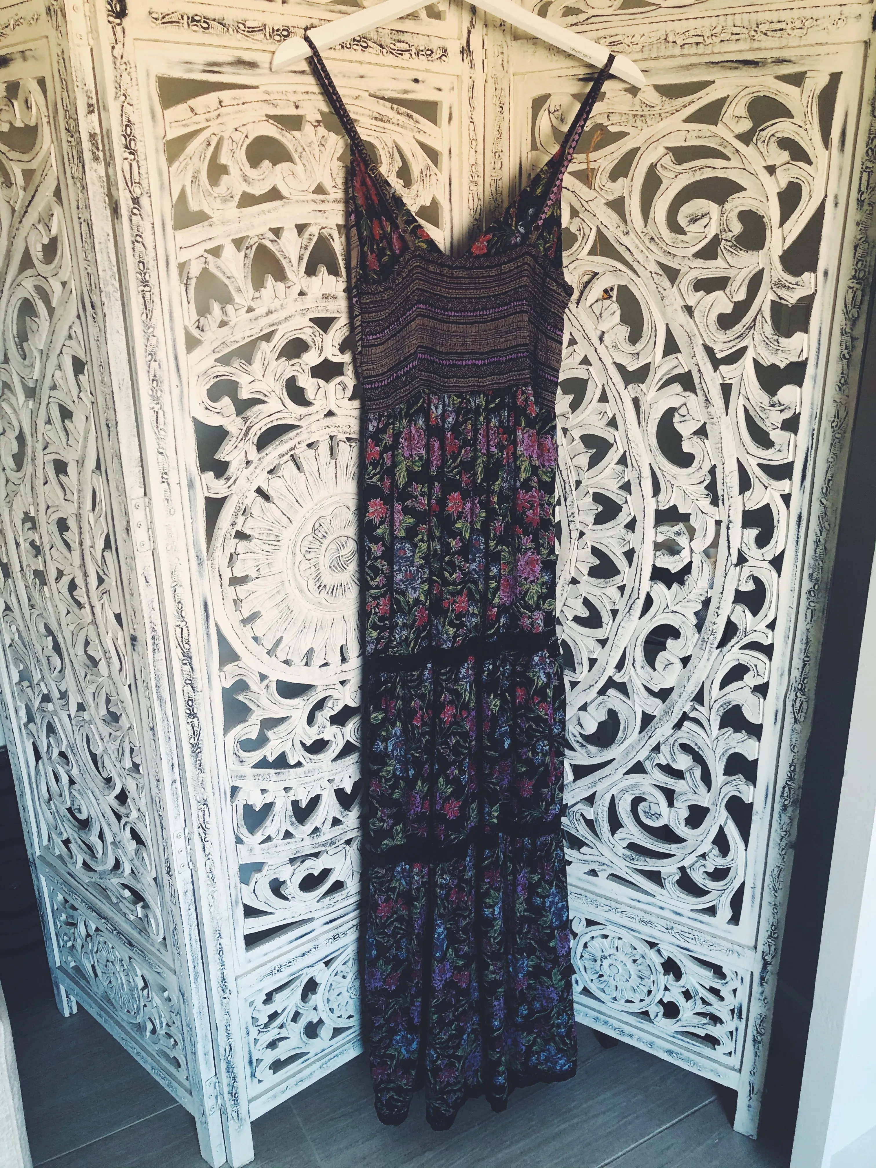 TIERED BOHO MAXI DRESS