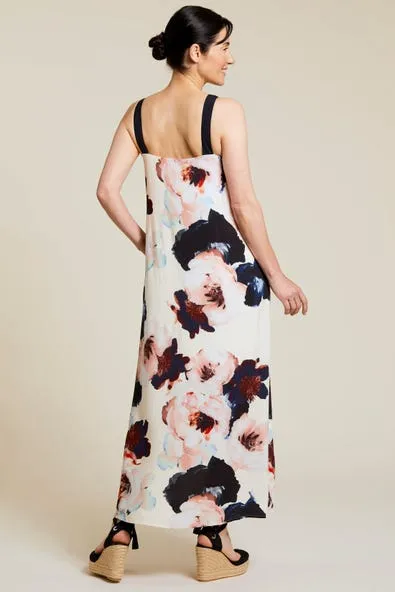 Tribal Lined Sleeveless Maxi Dress