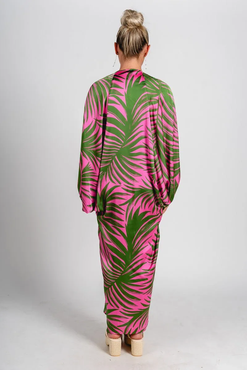 Tropical flowy maxi dress flamingo rio
