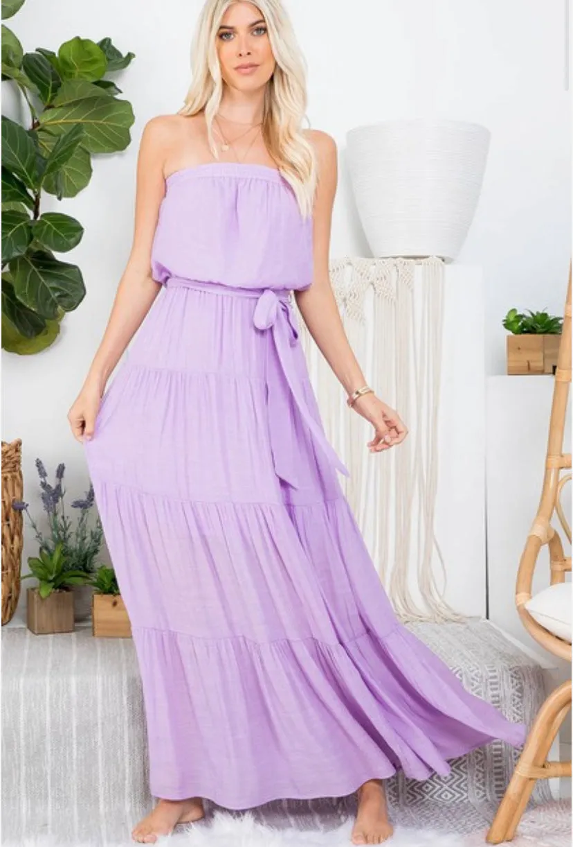 Tube Tiered Maxi Dress