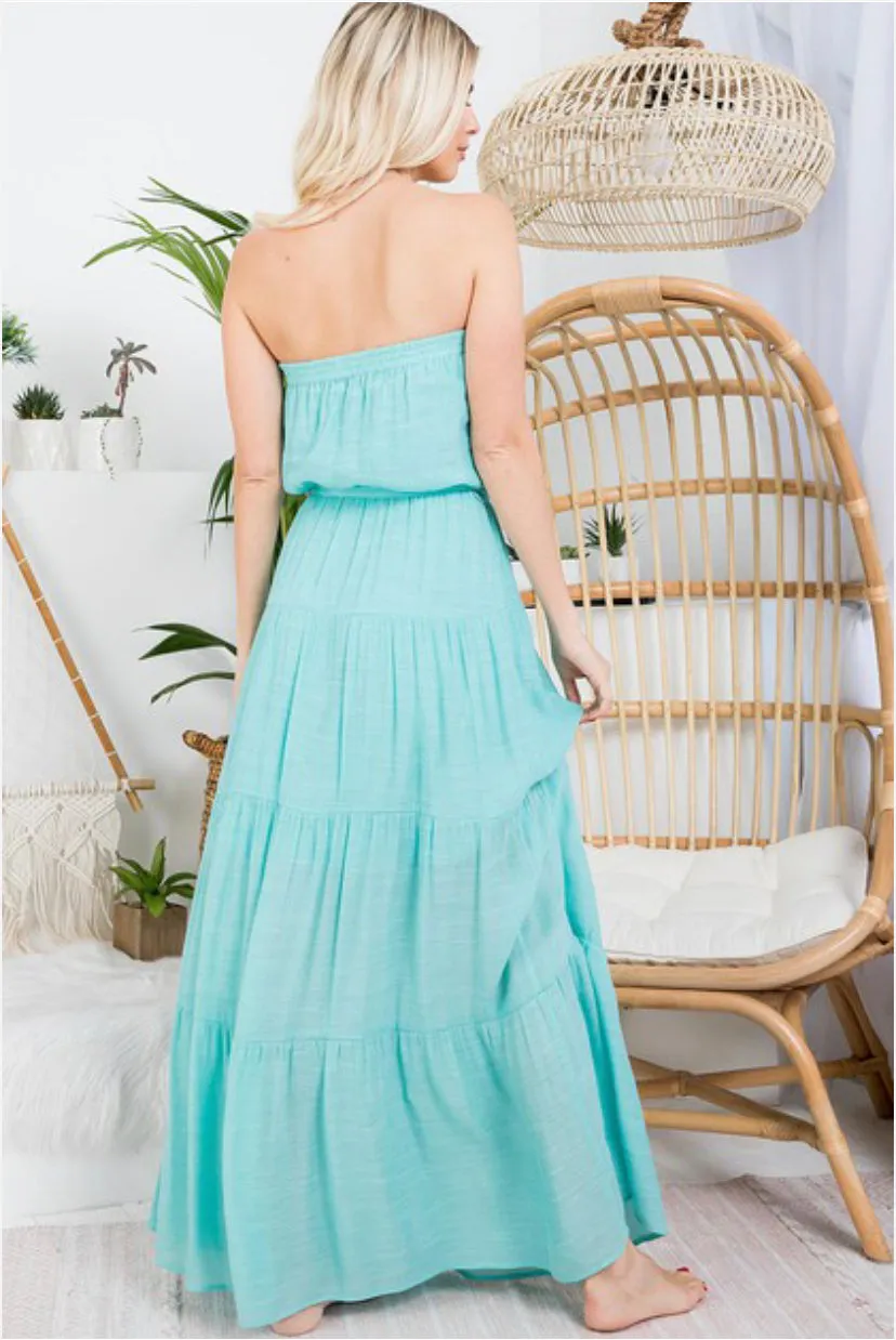 Tube Tiered Maxi Dress