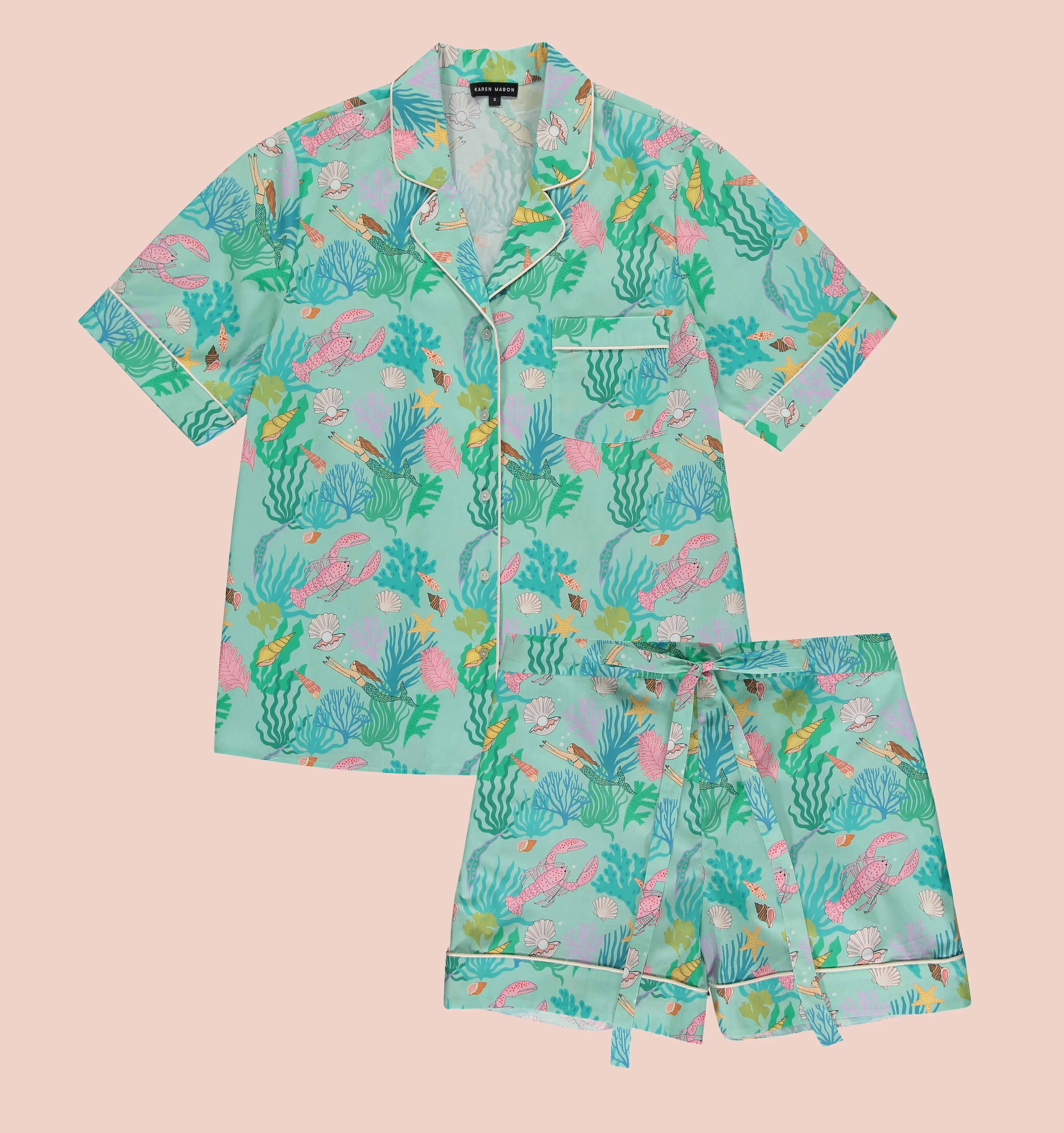Under the sea short cotton pyjamas