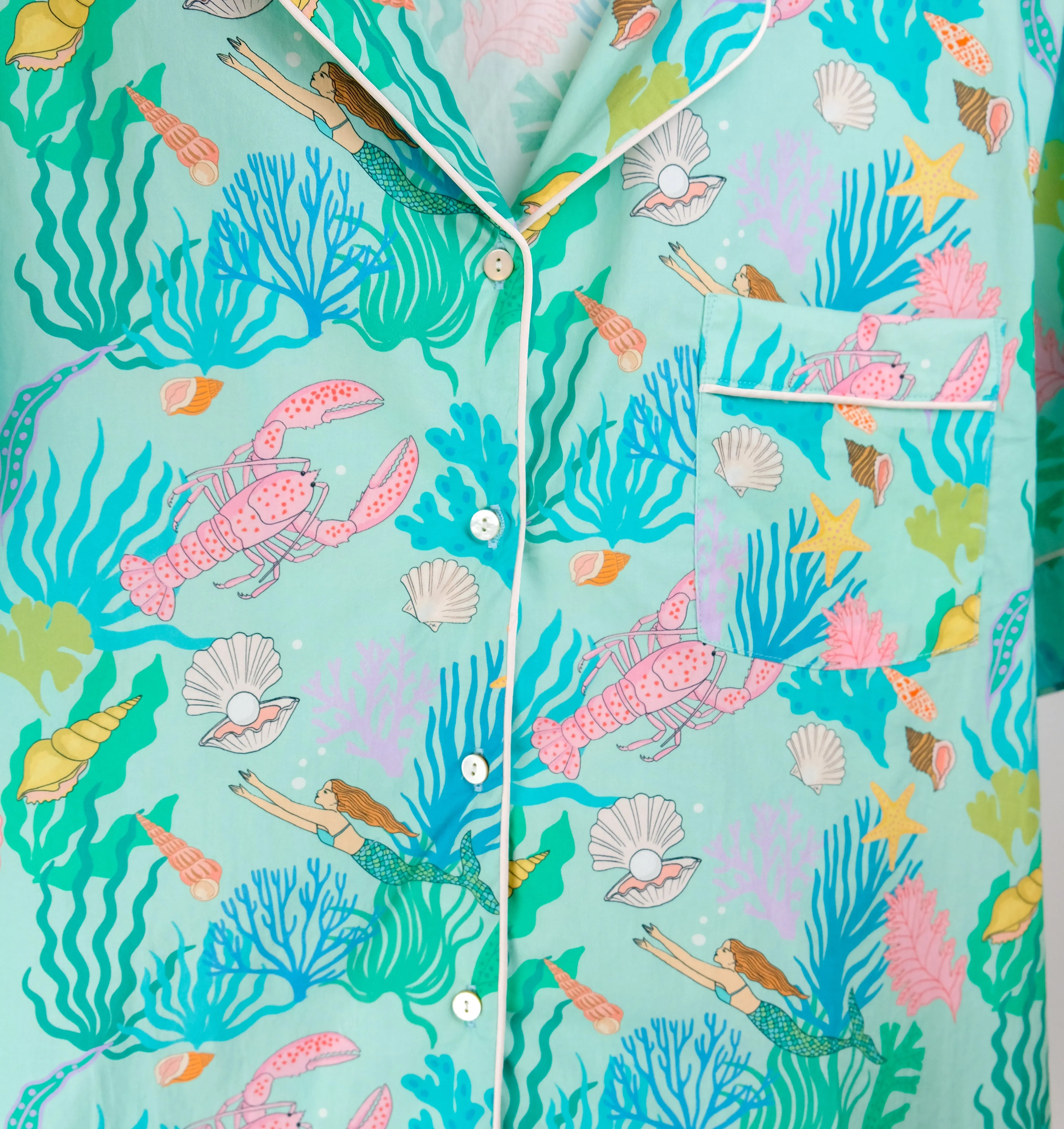 Under the sea short cotton pyjamas