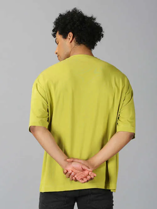 UrGear Solid Men Round Neck Green T-shirt