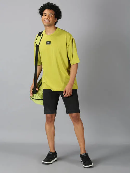 UrGear Solid Men Round Neck Green T-shirt