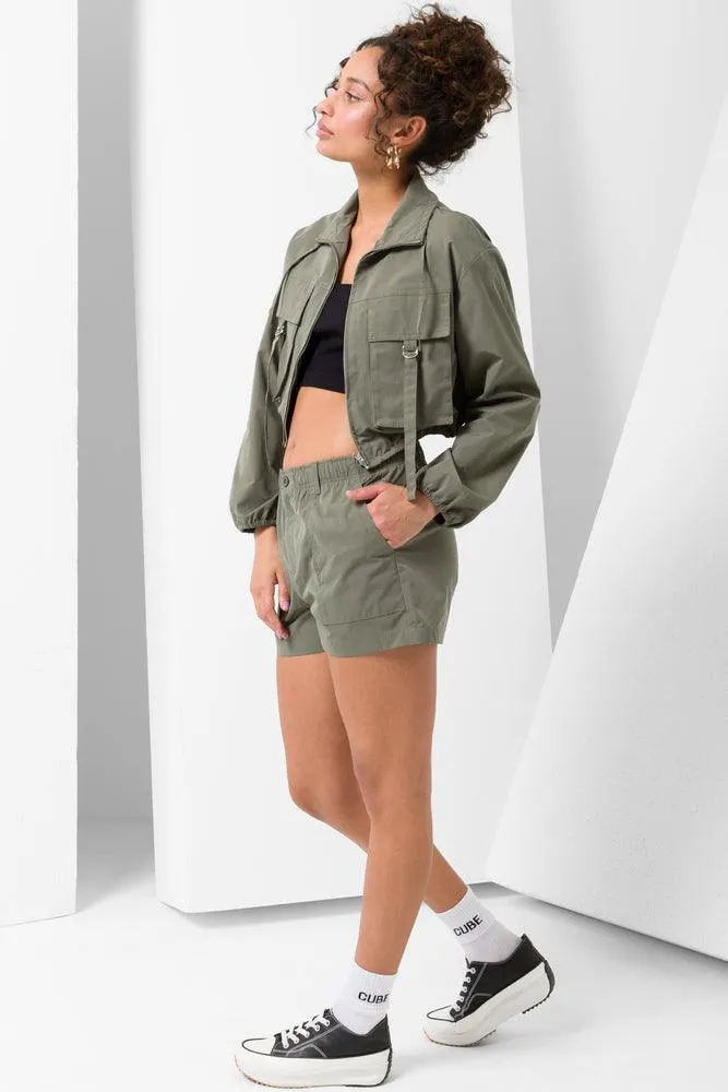 Utility Shorts Green