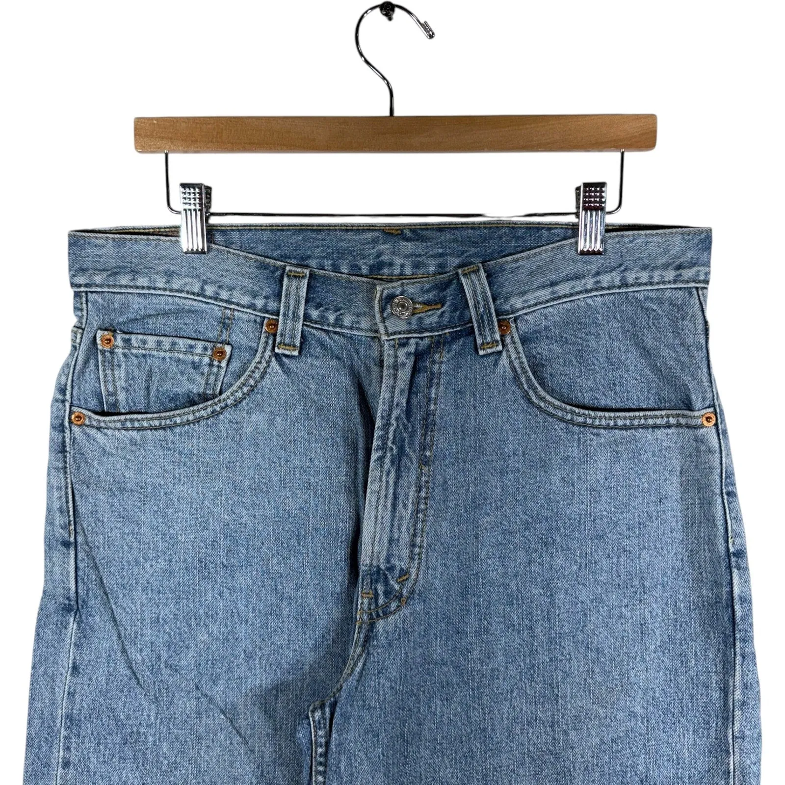 Vintage Levis 550 Relaxed Fit Denim Shorts 34