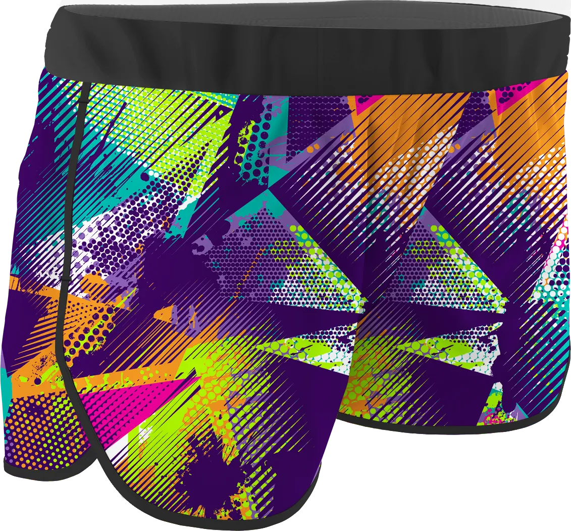 Women's Colors Printed Running Shorts
